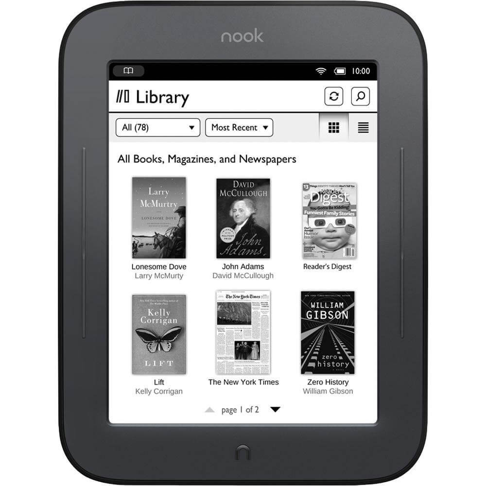 Barnes And Noble Nook Ebook Reader Features Overview
