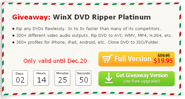 WinX DVD Ripper Platinum Giveaway - Flawlessly and Easily Rip DVDs