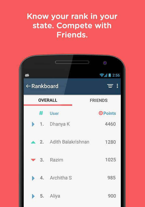 Entri Android App Rankboard - Know Your Rank in Your State. Compete with Friends