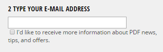 Type Your Email Address