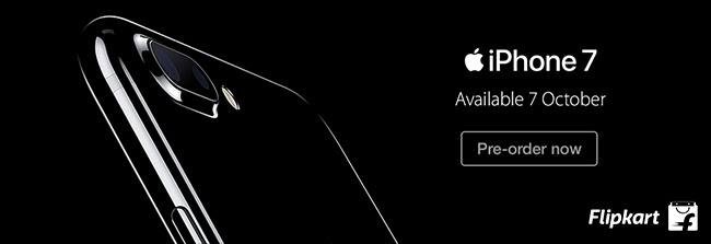 iPhone 7 and 7 Plus Launched on Flipkart. Pre-order Now!