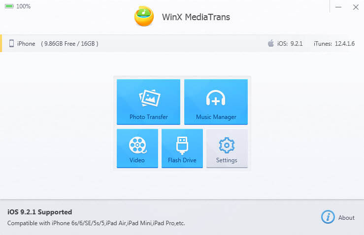 WinX MediaTrans - Top iPhone Manager and iOS File Transfer Tool for Windows
