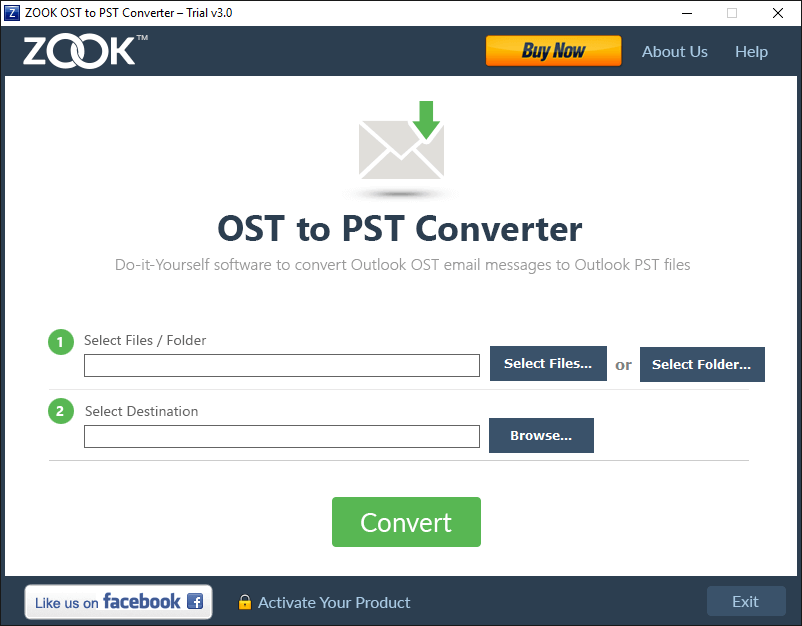 How to Convert OST to PST? - ZOOK OST to PST Converter - Do-it-Yourself software to convert Outlook OST email messages to Outlook PST files.