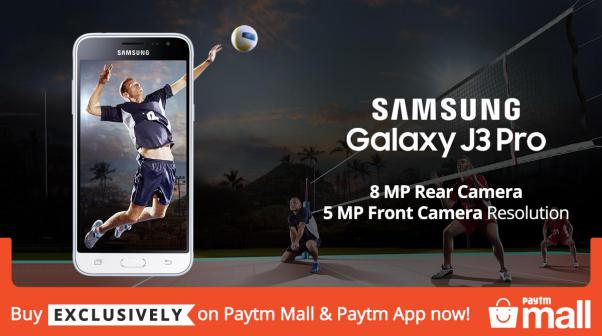 Samsung Galaxy J3 Pro - 8 MP Rear Camera + 5 MP Front Camera Resolution - Buy Exclusively on Paytm Mall & Paytm App