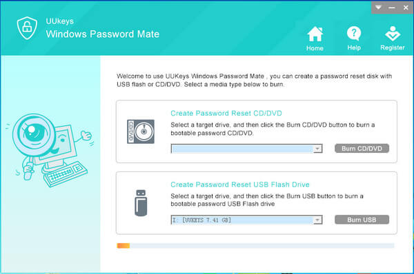 UUkeys Windows Password Mate screenshot