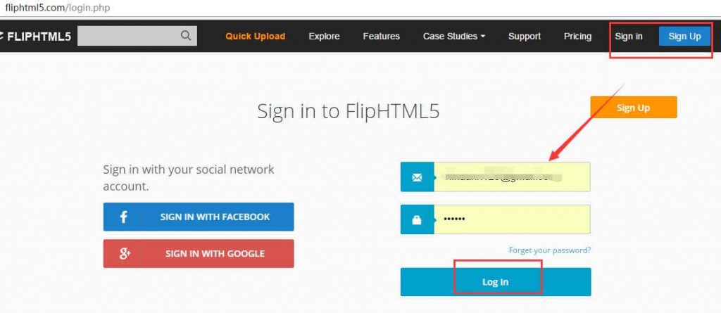 FlipHTML5 Login page - Sign in to FlipHTML5