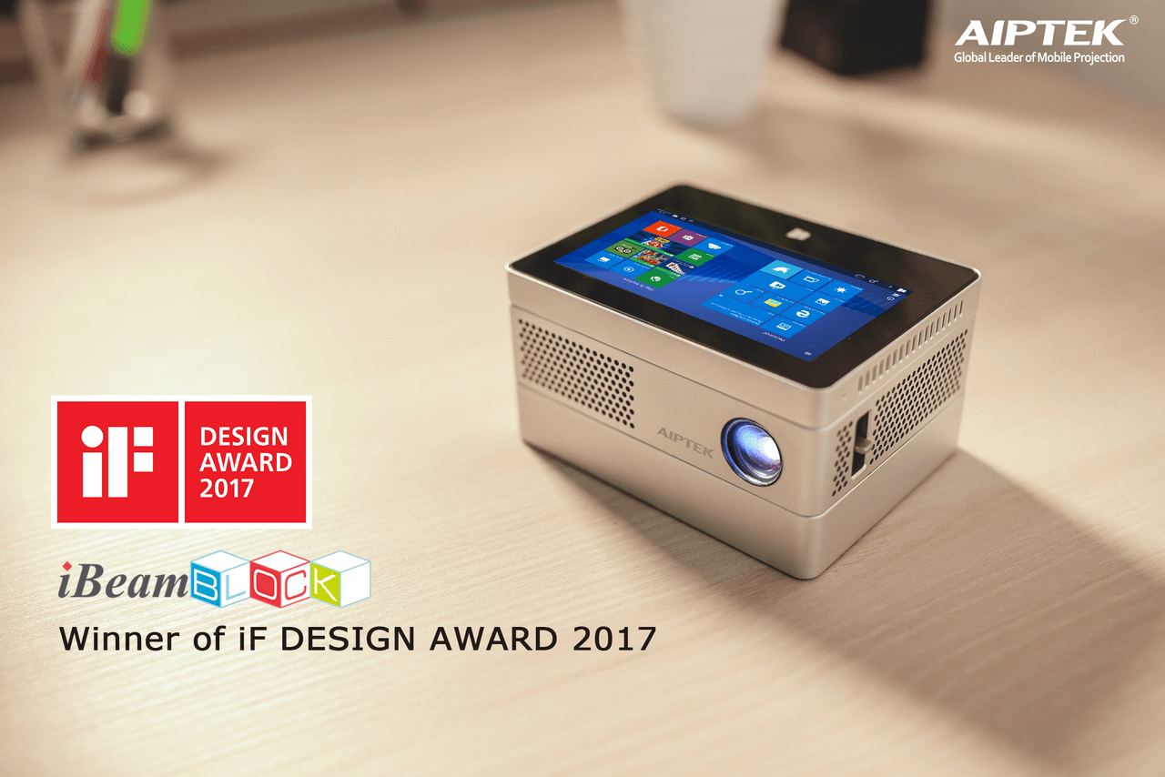 Aiptek iBeamBLOCK Modular Computing Projector - Winner of iF DESIGN AWARD 2017