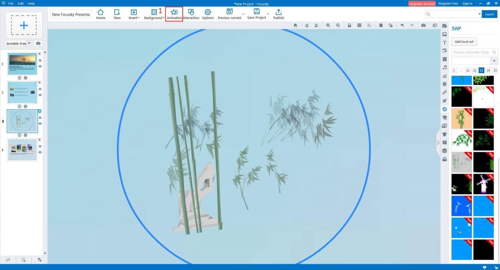 Focusky Presentation - Add Animation to your presentation