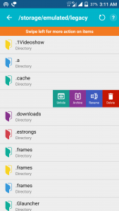 Unhide, Rename, Archive or Delete Hidden Folders and Files on Your Android Device