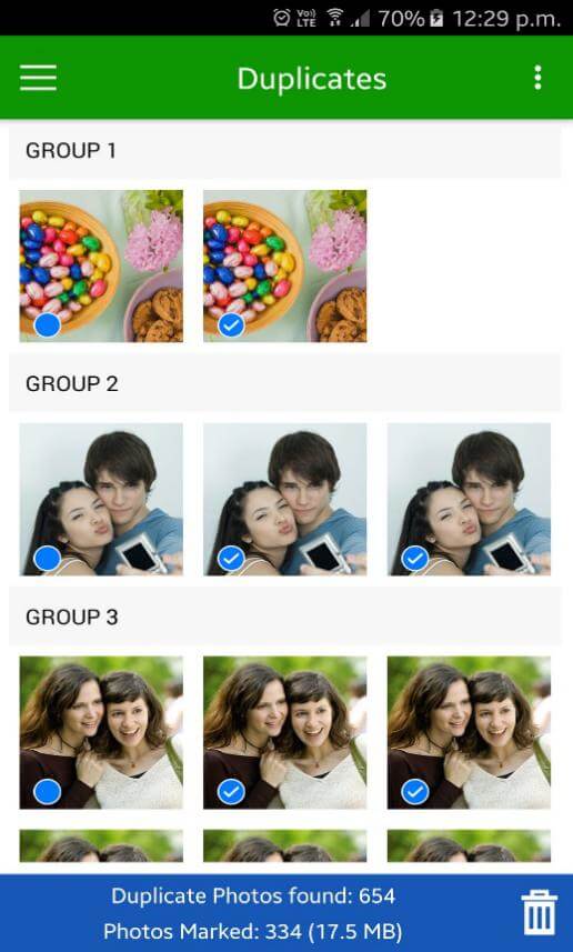 Duplicate Photos Found By Duplicate Photos Fixer Android App