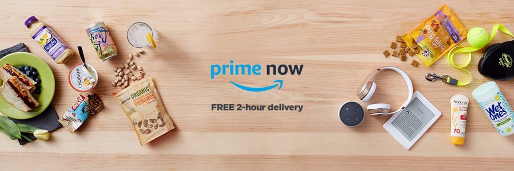 Amazon Prime Now offers FREE 2-hour delivery of all household items and essentials you need every day