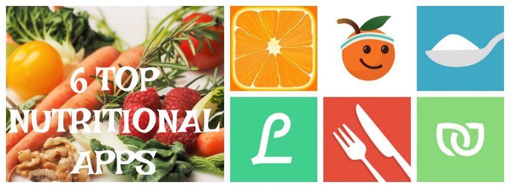 6 Top Nutritional Apps Collage Image