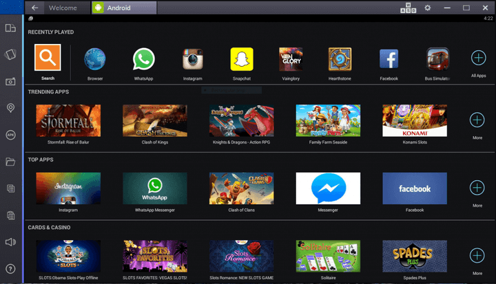 Run Android Apps on Windows with Bluestacks Android Emulator