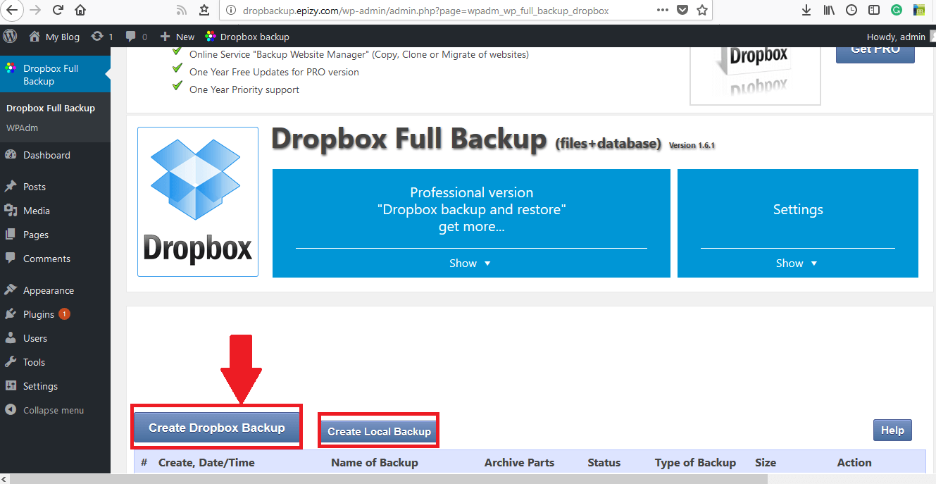 backup 1password to dropbox pc