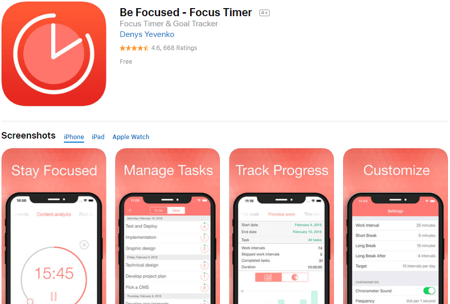 best focus apps android free