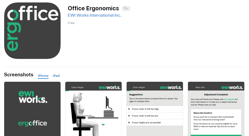 Office Ergonomics App
