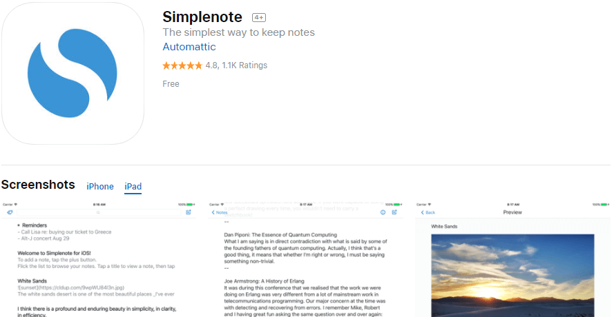 download simple note app for windows