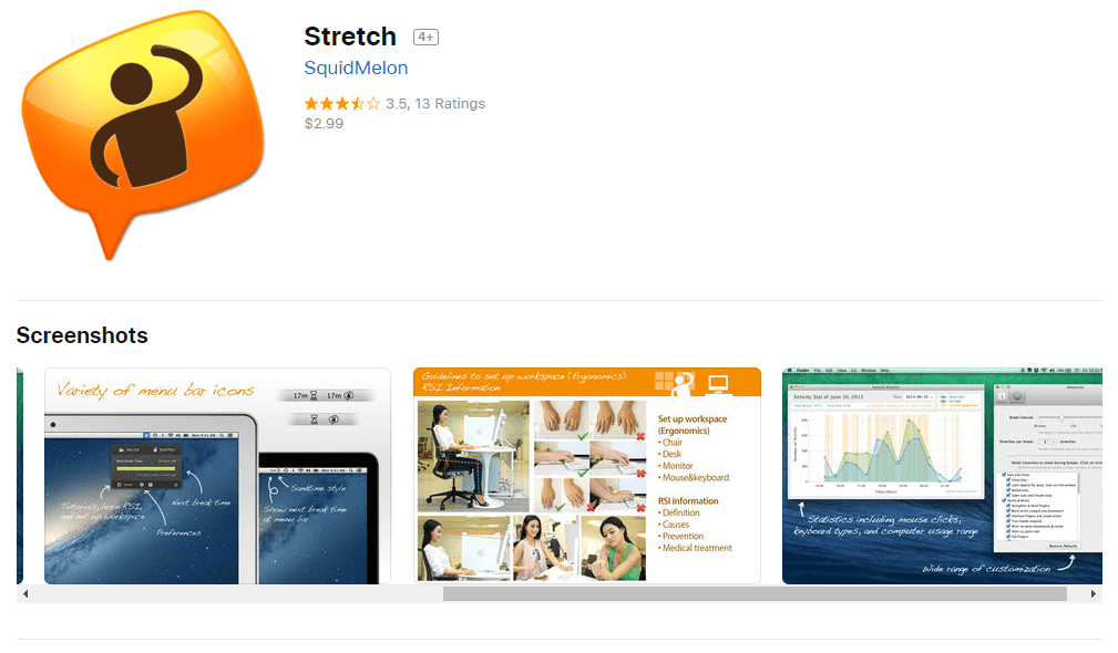 Stretch is an innovative break reminder app