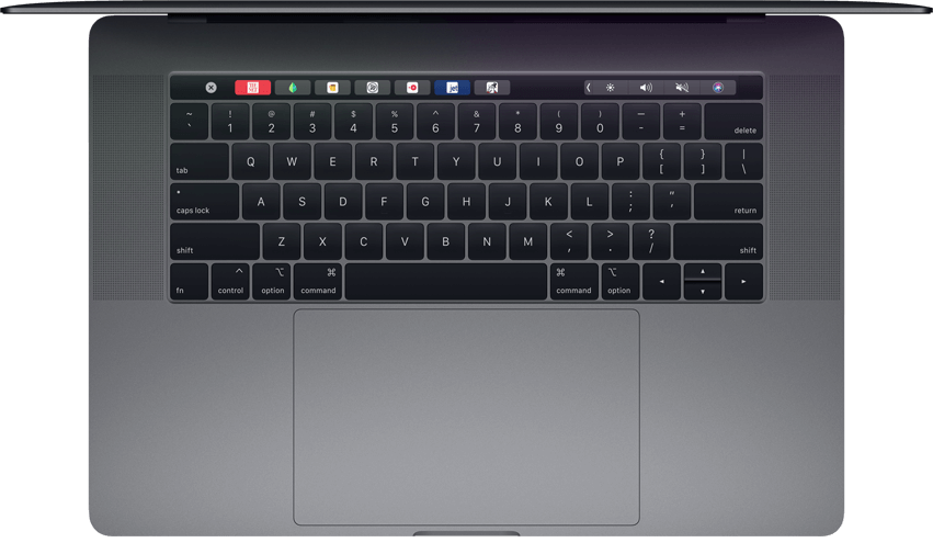 2018 MacBook Pro keyboard features a butterfly mechanism