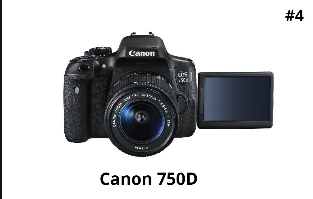 Canon EOS 750D 24.2MP Digital SLR Camera (Black)