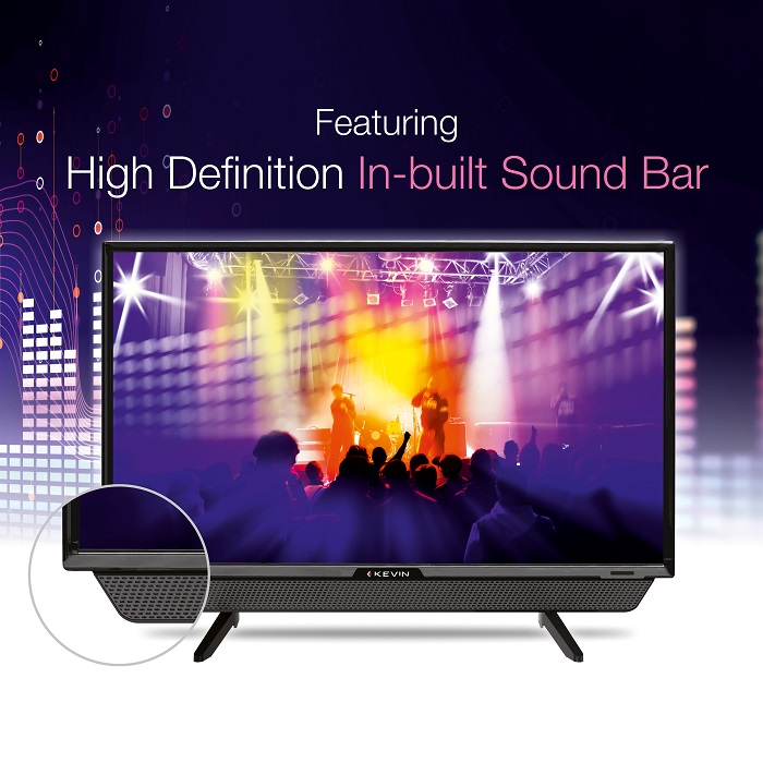 Kevin 24 Inch LED TV Featuring High Definition In-built Sound Bar