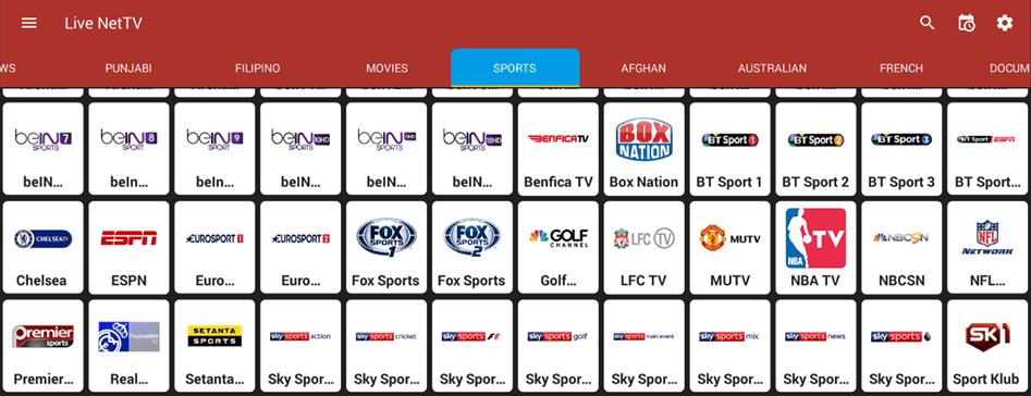 Live NetTV - Watch Live TV through an Android smartphone or tablet