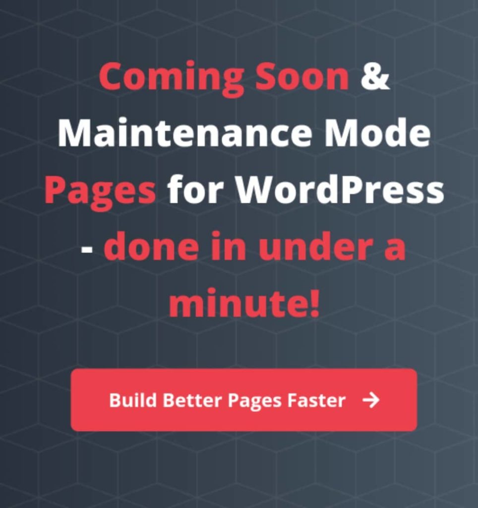 Coming Soon and Maintenance Mode Pages for WordPress
