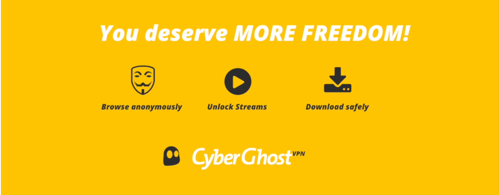 Your deserve MORE FREEDOM! Browse Anonymously, Unlock Streams, Download Safely Using CyberGhost VPN. The Best VPNs to Start Your New Year off Right. 