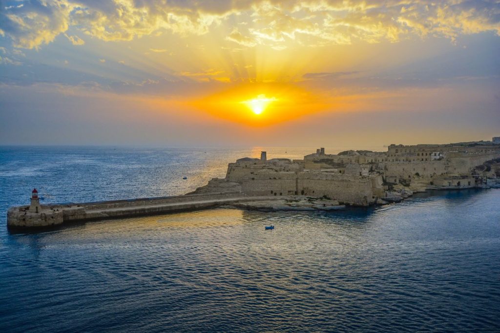 Malta Sunrise photo. The Information and Computer Technology in Malta