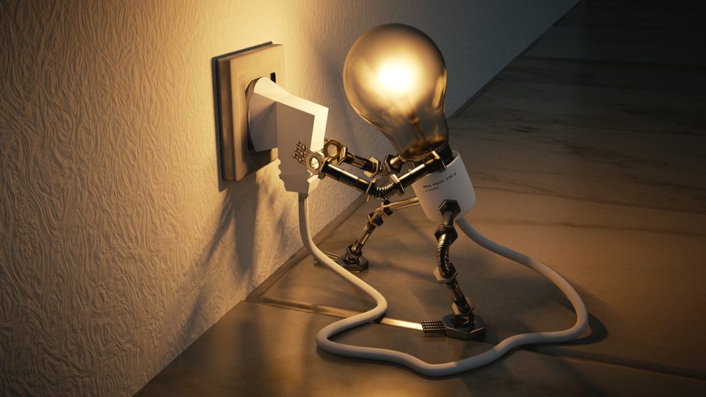 light bulb - electricity - electrical technology - power outlet - powering our devices