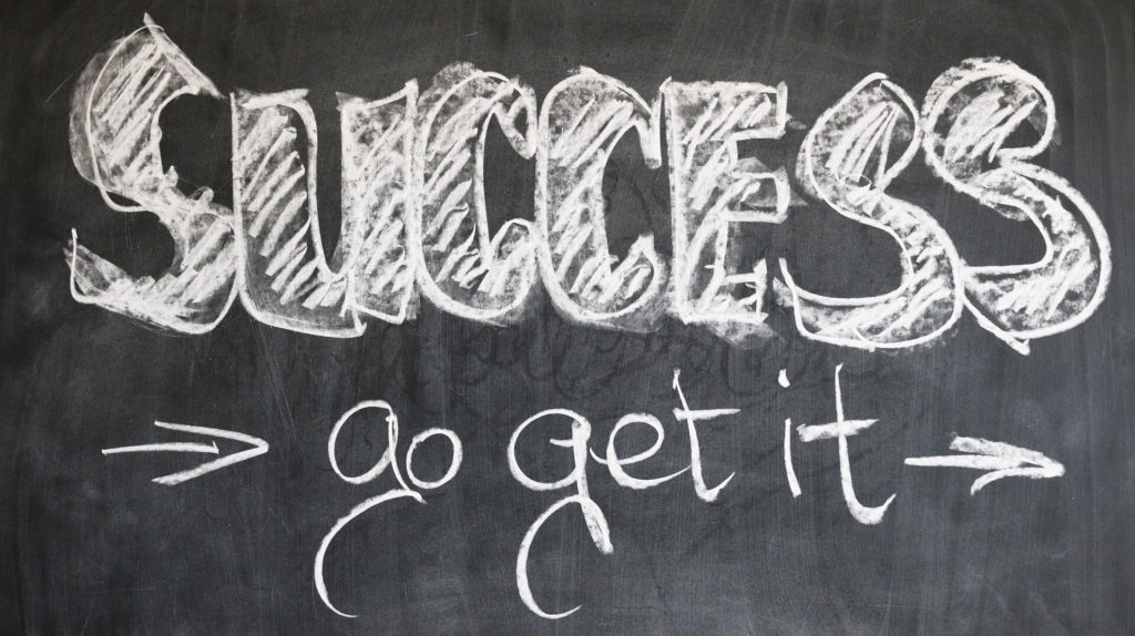 Success – Go get it! Board - Chalk - Blackboard - Success - Growth