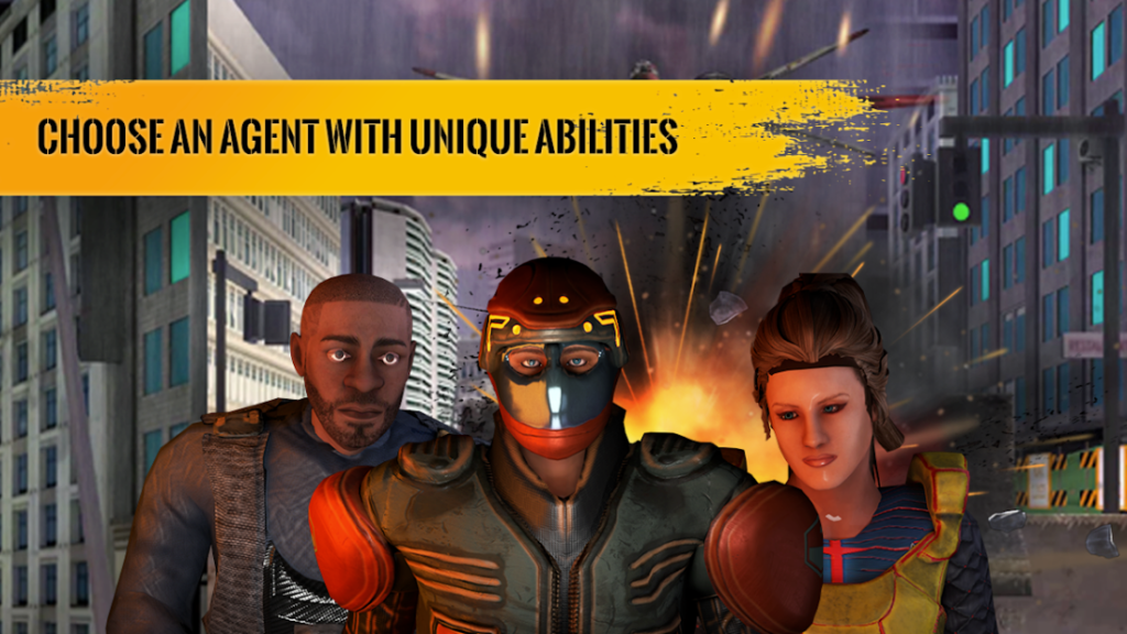 Agent War Origins Game Screenshot. Choose An Agent With Unique Abilities.