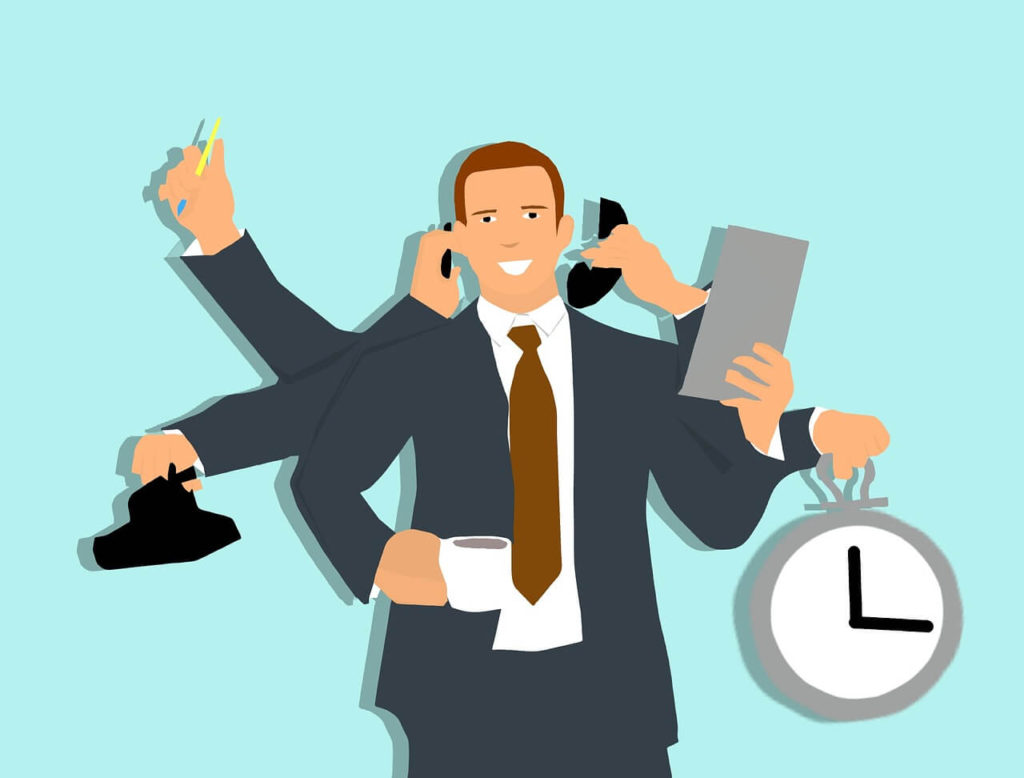 Multi-Tasking Efficiency Manager Time Business