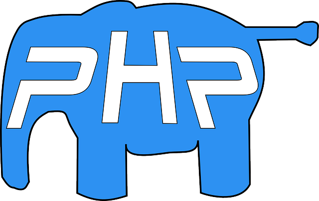 PHP Elephant Logo. PHP Programming Language.