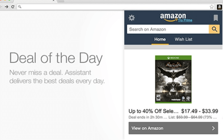 Deal of the Day. Never miss a deal. Amazon Assistant for Chrome delivers the best deals every day. 
