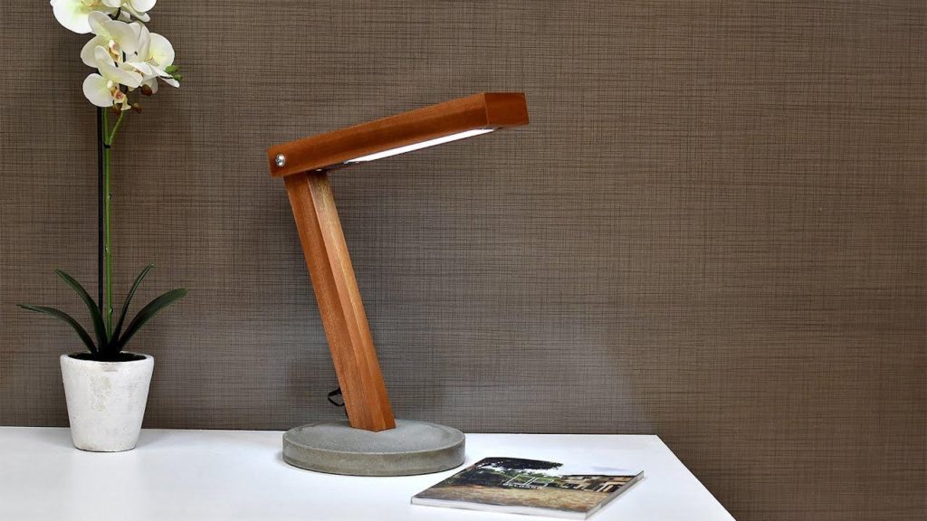 LED Desk Lamp with Concrete Base
