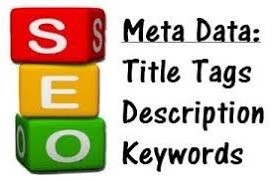 Meta Data: Title Tags, Description, Keywords.