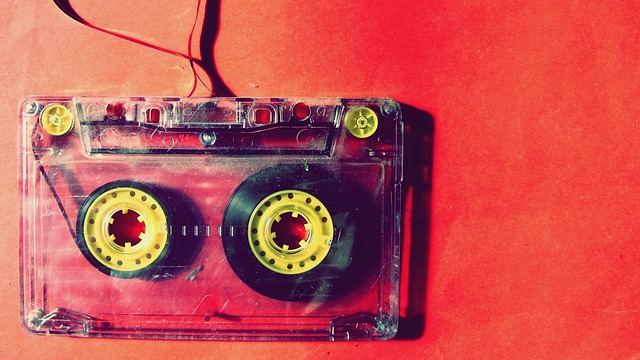 Vintage Music Cassette Tape, Retro Audio Tape