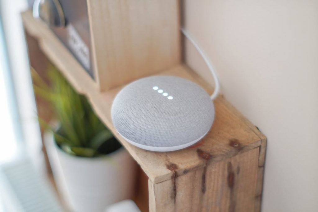 Google Home Mini - Smart Home Devices Artificial Intelligence. AI-Powered Home Devices.