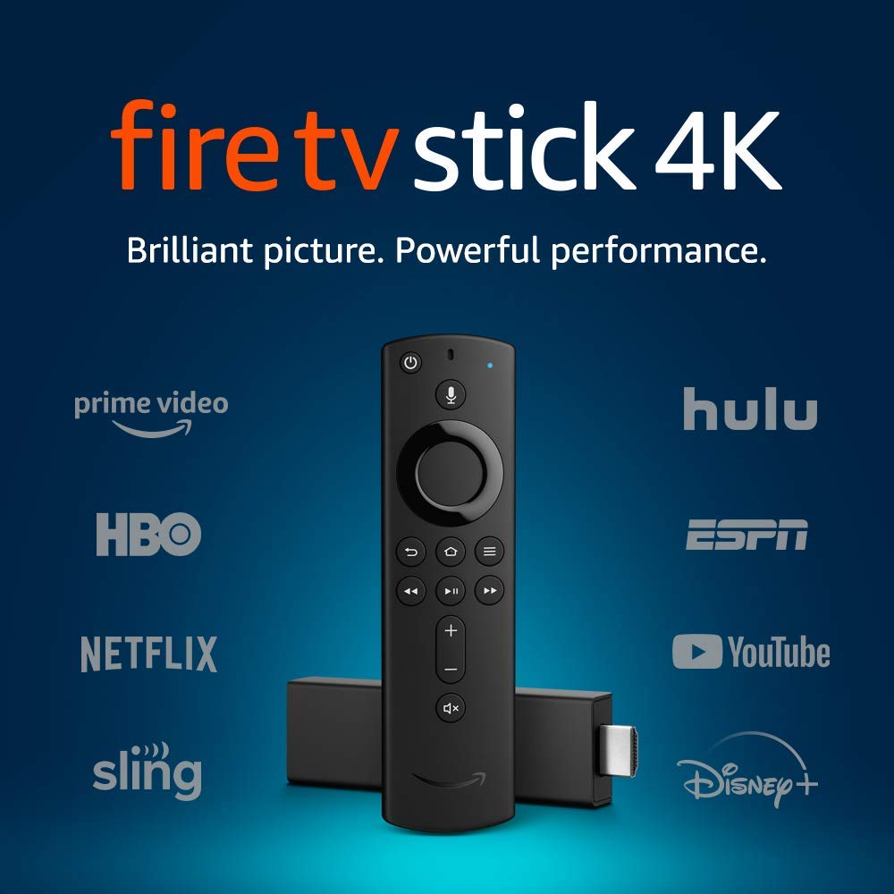 Fire TV Stick 4K Streaming Device With Alexa Voice Remote. Best Streaming Devices 2020.