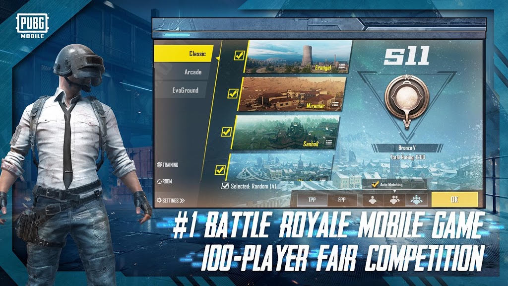 PUBG Mobile: #1 Battle Royale Mobile Game. 100-Player Fair Competition.