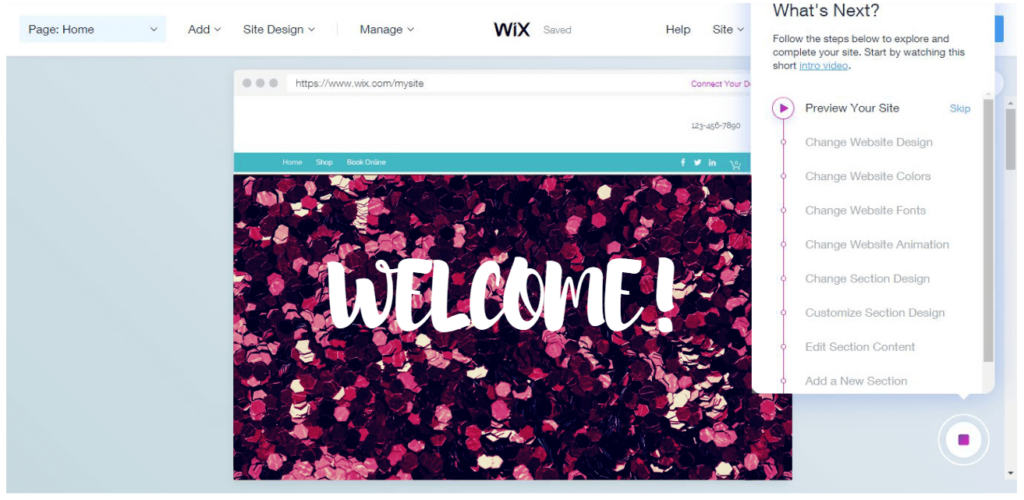 Wix ADI: Change Website Design, Change Website Colors, Change Website Fonts, Change Website Animation, Change Section Design.