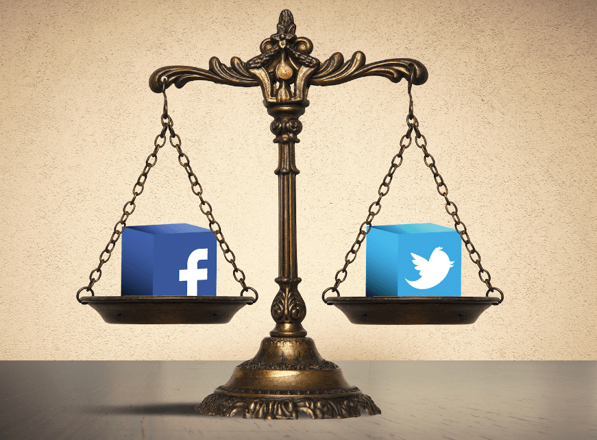 Law Firm Marketing on Social Media Platforms (Facebook and Twitter).