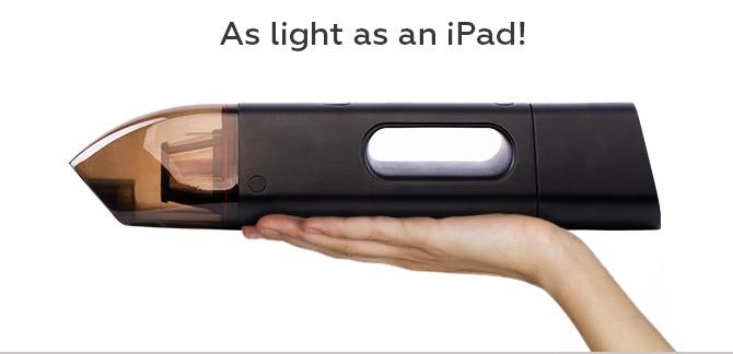 Jumpi car vacuum is as light as an iPad!