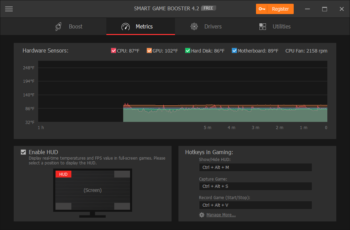 Monitor CPU & GPU Temperature in Real Time With Smart Game Booster