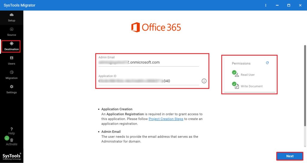 Google Drive to OneDrive Migration Tool: Validate Office 365