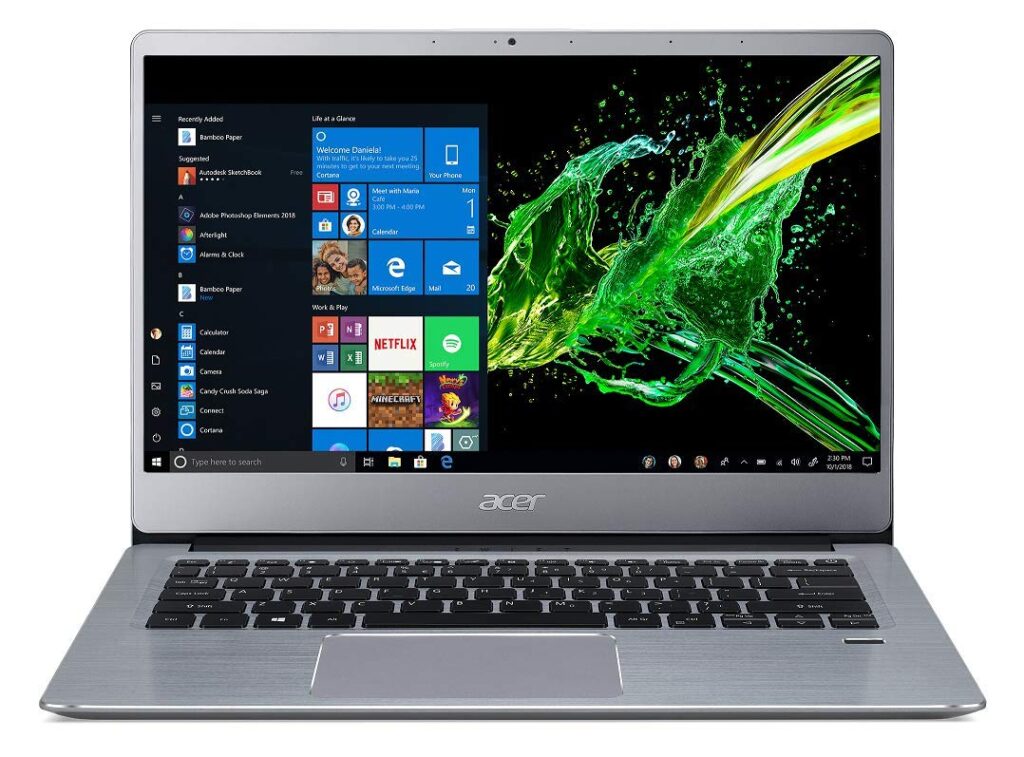 Acer Swift 3 Laptop.