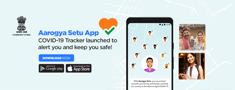 Download Aarogya Setu App Now. COVID-19 Tracker launched to alert you and keep you safe! With Aarogya Setu App, you can protect yourself, your family and friends, and help our country in the effort to fight COVID-19.