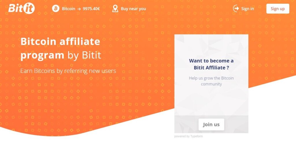 Bitcoin affiliate program by Bitit