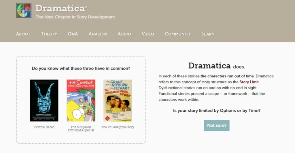 Dramatica Story Development Software.